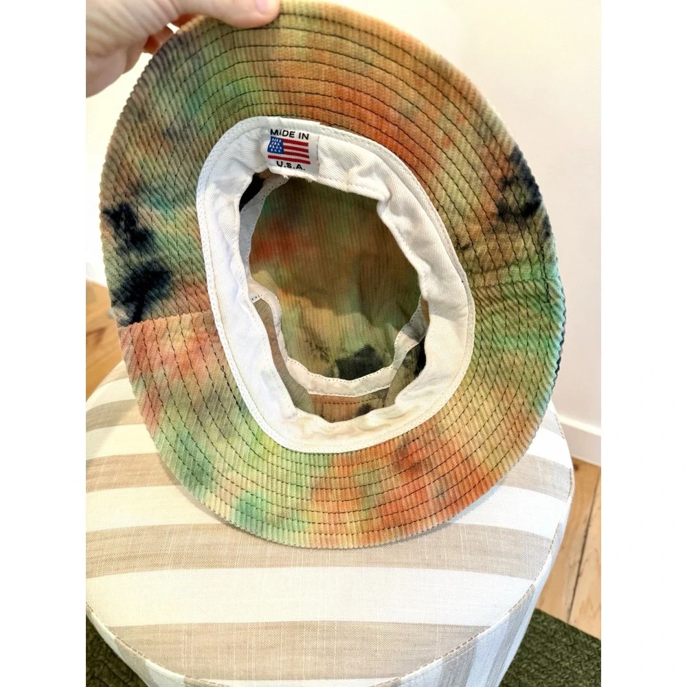 Big Bud Press Bucket Hat Corduroy  Neutral Tie Dye Made in USA Unisex